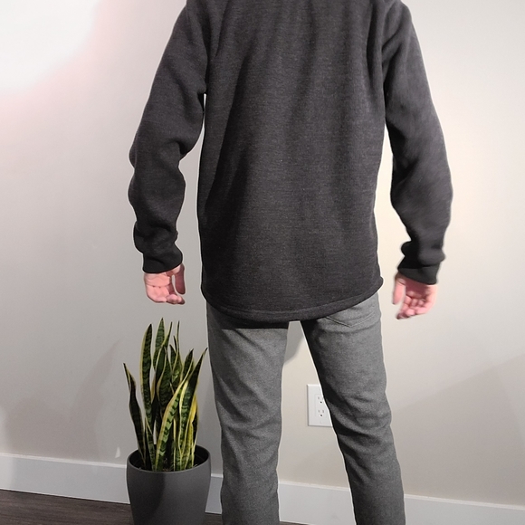 Mens fleece lined sweater - Picture 5 of 13